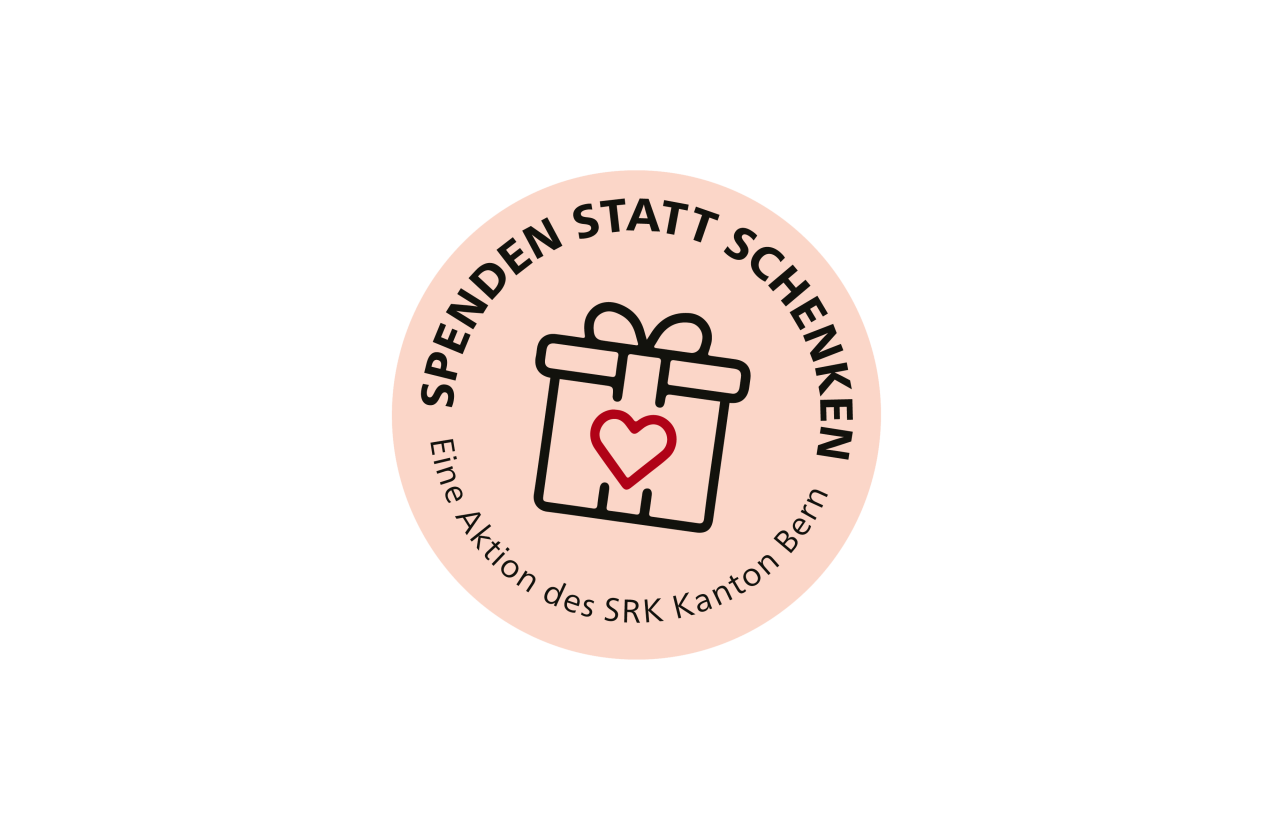 Button «Spenden statt Schenken»