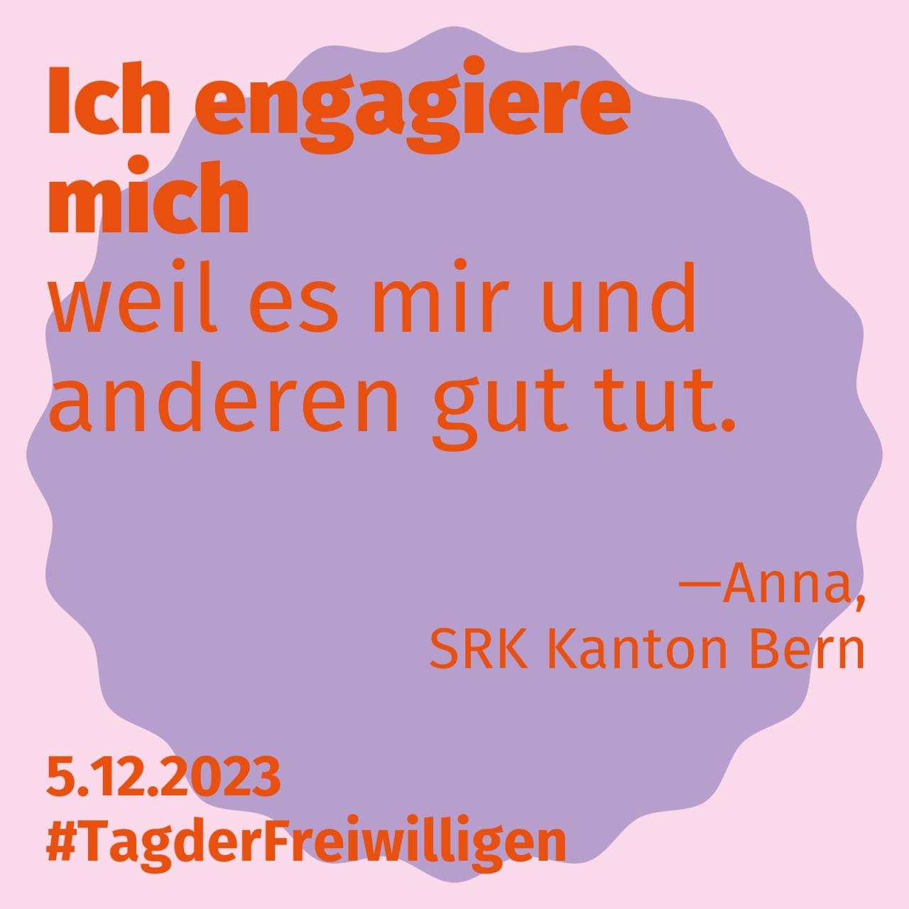 Bild-Text: Ich engagiere mich weil es mir und anderen gut tut. 