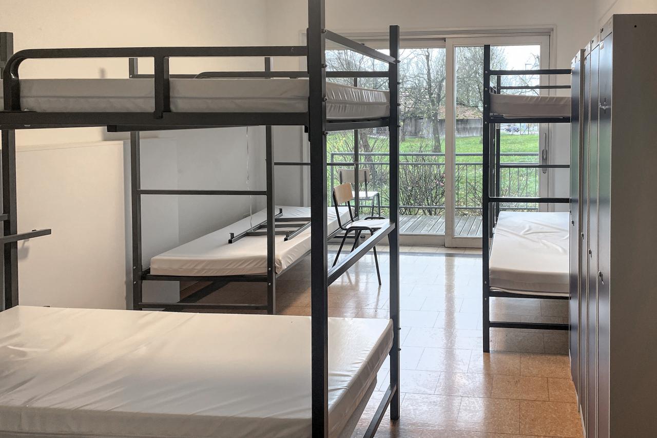 Raum in der Kollektivunterkunft