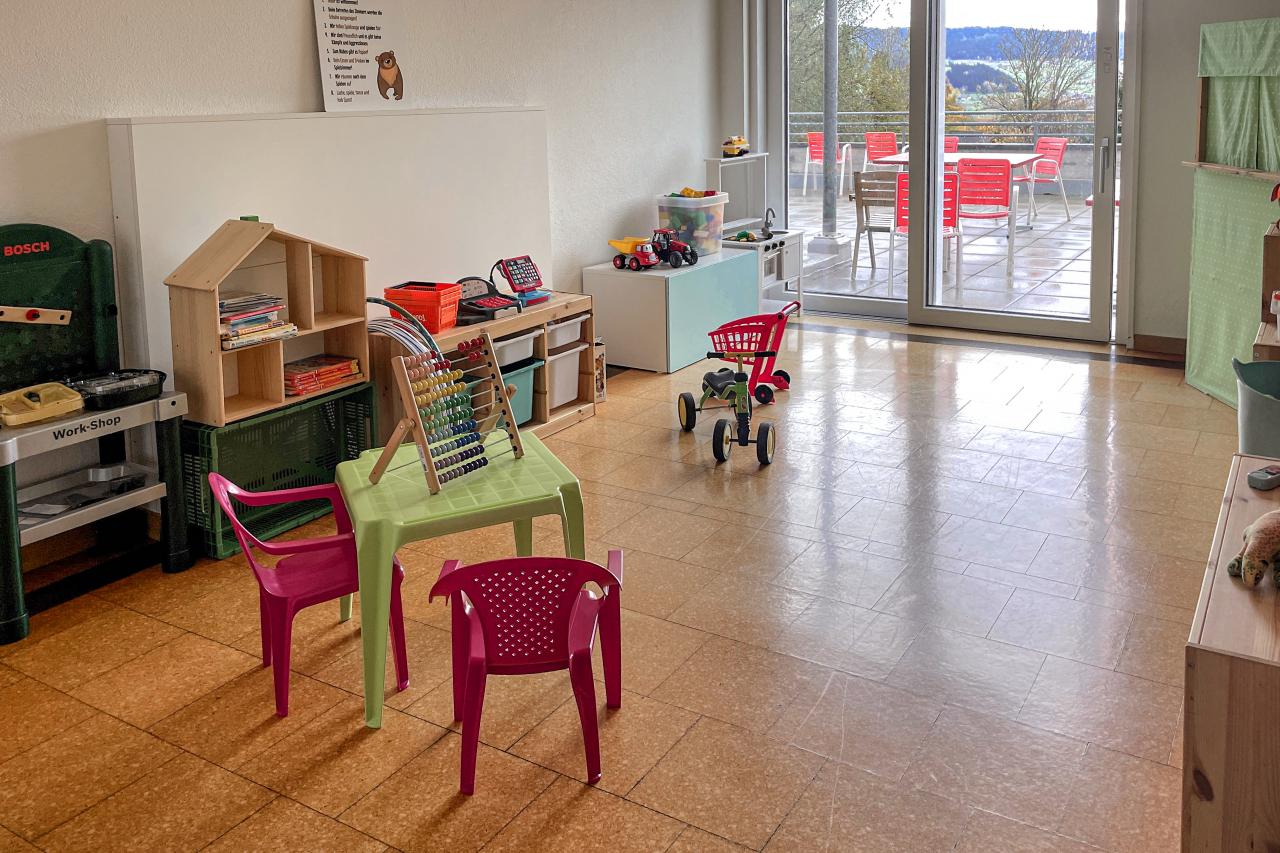 Spielzimmer in der Kollektivunterkunft