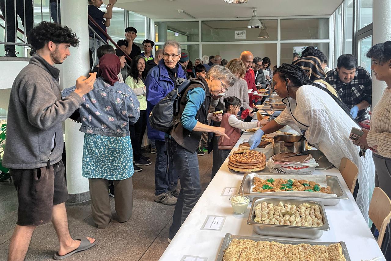 Mittagsbuffet am Tag der offenen Tür