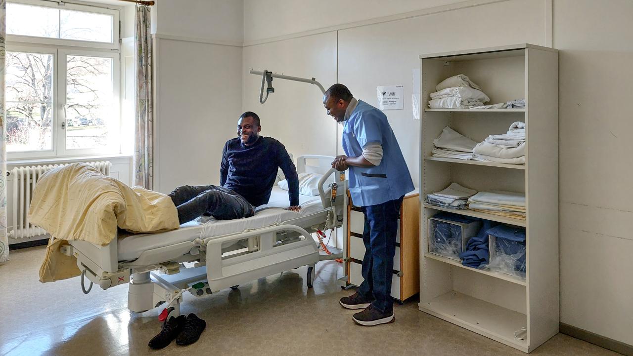 Pflegender und Patient