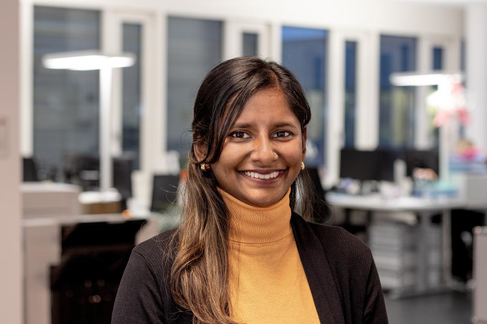 Spirit-Helperin Ajanigha Sivasubramaniam beim SRK Kanton Bern