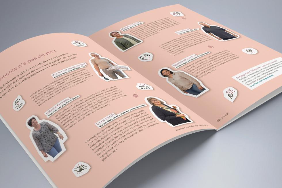 Journal de la Croix-Rouge bernoise ouvert